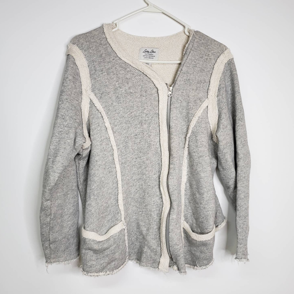 Lucky Brand 3X Raw Hem Moto Jacket